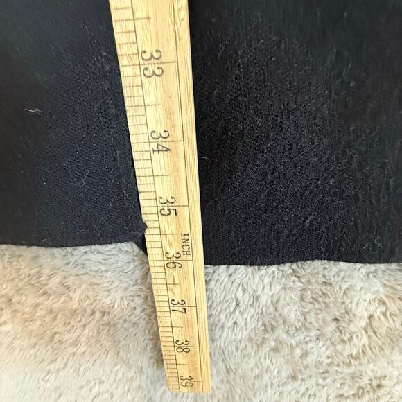 Zara Double Sided Cardi Coat Thick Longline Cardigan Sweater Black M Duster - Picture 10 of 10